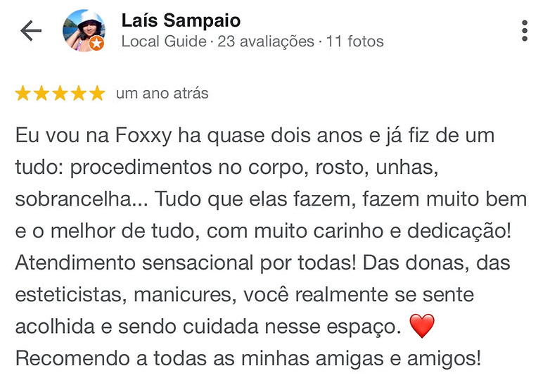 Depoimento de Laís Sampaio